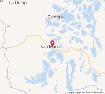 Map of San Marcos, Sucre