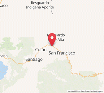 Map of Sibundoy, Putumayo