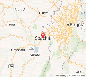 Map of Soacha, Cundinamarca