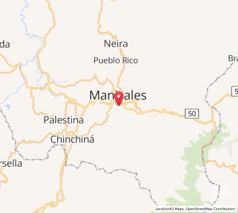 Map of Villamaría, Caldas Department