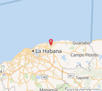 Map of Alamar, Havana