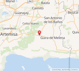 Map of Alquízar, Artemisa