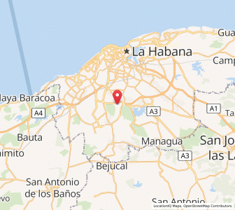 Map of Arroyo Naranjo, Havana