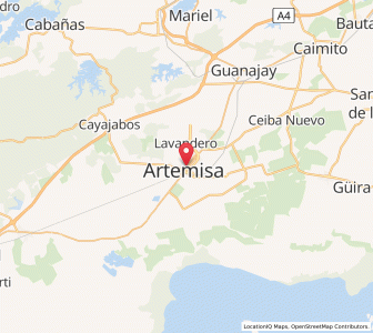 Map of Artemisa, Artemisa