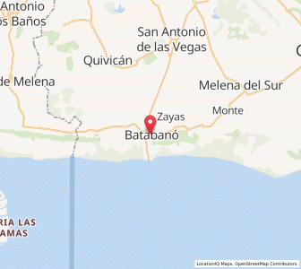 Map of Batabanó, Mayabeque