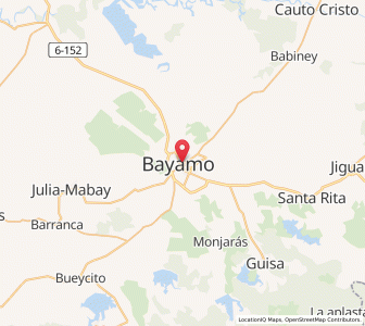 Map of Bayamo, Granma Province