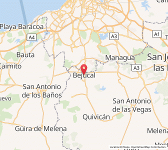 Map of Bejucal, Mayabeque