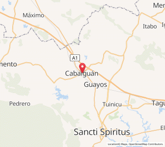Map of Cabaiguán, Sancti Spíritus Province