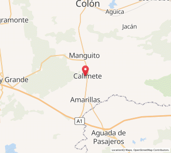 Map of Calimete, Matanzas Province