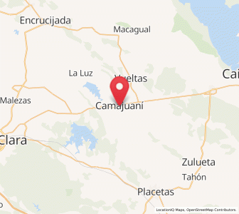 Map of Camajuaní, Villa Clara Province