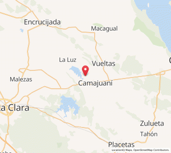 Map of Camajuaní, Villa Clara Province