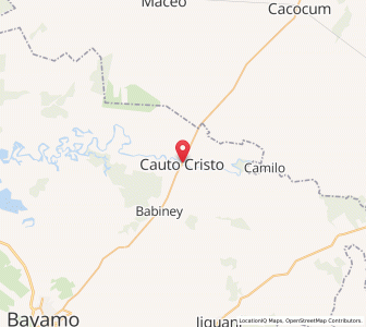 Map of Cauto Cristo, Granma Province