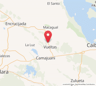 Map of Chorrerón, Villa Clara Province