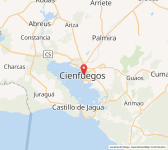 Map of Cienfuegos, Cienfuegos Province