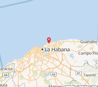 Map of Ciudad Camilo Cienfuegos, Havana