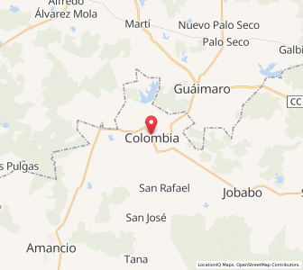 Map of Colombia, Las Tunas