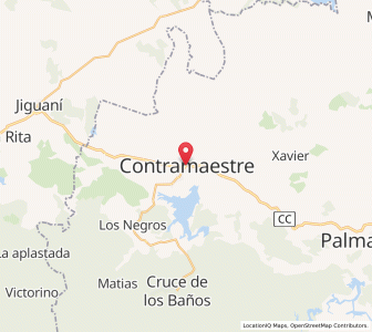 Map of Contramaestre, Santiago de Cuba
