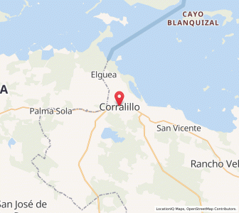 Map of Corralillo, Villa Clara Province