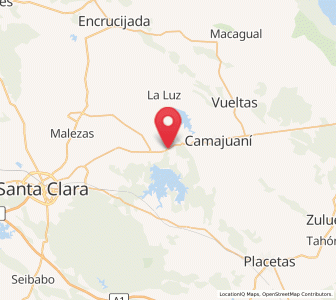 Map of Crucero Carmita, Villa Clara Province