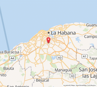 Map of Diez de Octubre, Havana