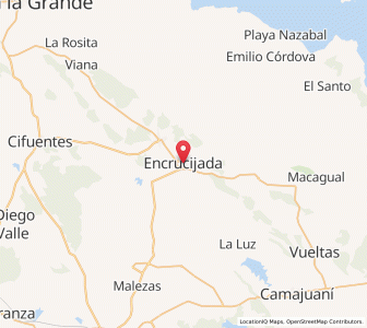 Map of Encrucijada, Villa Clara Province