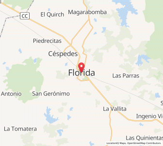 Map of Florida, Camagüey