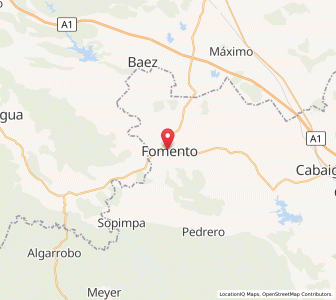 Map of Fomento, Sancti Spíritus Province