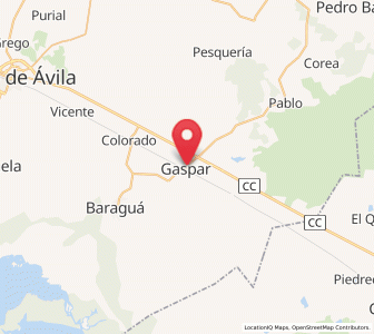 Map of Gaspar, Ciego de Ávila Province