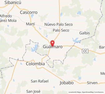 Map of Guáimaro, Camagüey