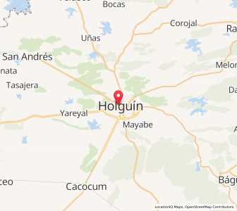 Map of Holguín, Holguín Province