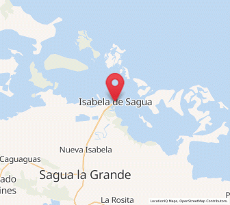 Map of Isabela de Sagua, Villa Clara Province