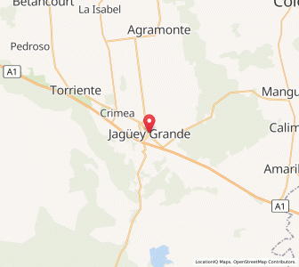 Map of Jagüey Grande, Matanzas Province