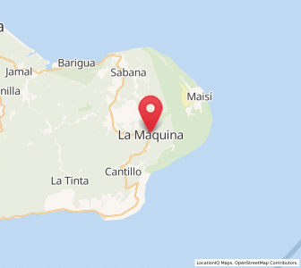 Map of La Máquina, Guantánamo Province