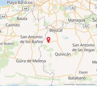 Map of La Salud, Mayabeque