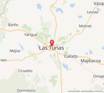 Map of Las Tunas, Las Tunas