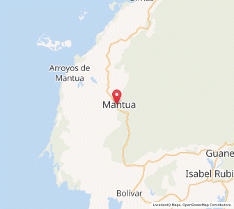 Map of Mantua, Pinar del Río