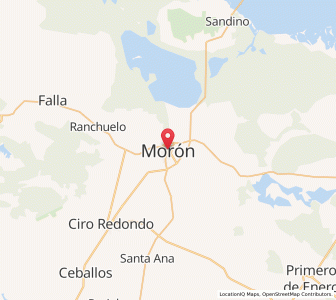 Map of Morón, Ciego de Ávila Province