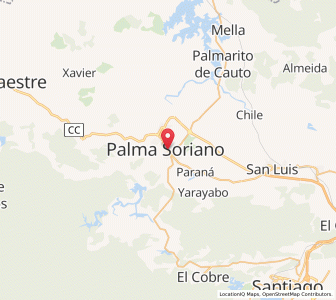 Map of Palma Soriano, Santiago de Cuba