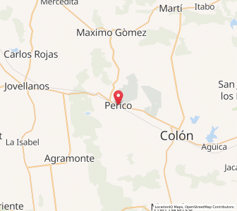 Map of Perico, Matanzas Province