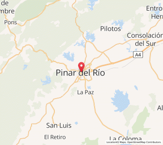 Map of Pinar del Río, Pinar del Río