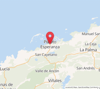 Map of Puerto Esperanza, Pinar del Río