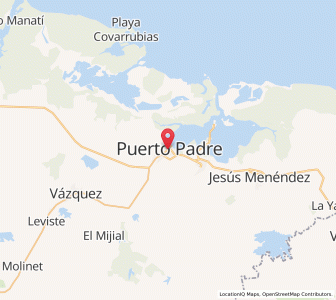 Map of Puerto Padre, Las Tunas