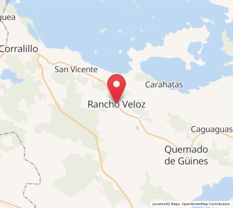Map of Rancho Veloz, Villa Clara Province
