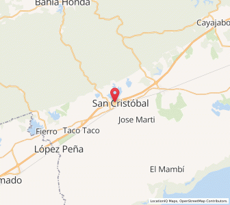 Map of San Cristobal, Artemisa