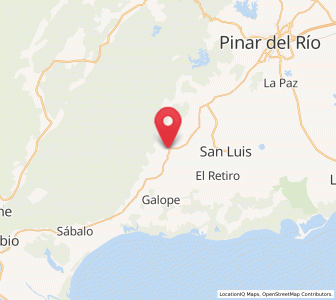Map of San Juan y Martínez, Pinar del Río