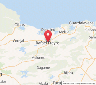 Map of Santa Lucía, Holguín Province