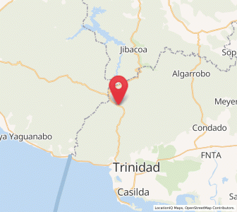 Map of Topes de Collantes, Sancti Spíritus Province