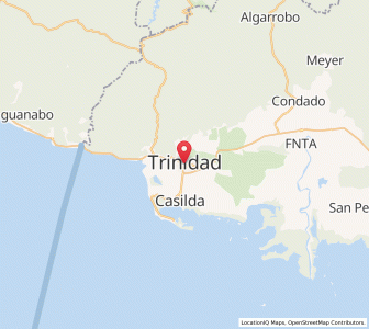 Map of Trinidad, Sancti Spíritus Province