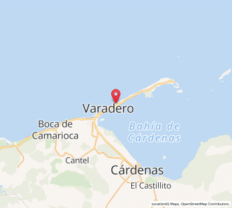 Map of Varadero, Matanzas Province