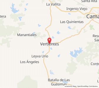 Map of Vertientes, Camagüey